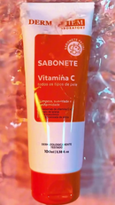 Kit Skincare Vitamina C Dermachem Completo | Sabonete + Esfoliante + Gel Hidratante + Sérum Clareador Anti-Idade