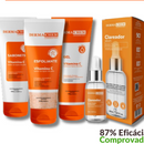 Kit Skincare Vitamina C Sabonete+Esfoliante+Gel Hidratante+Serum Clareador Dermachem