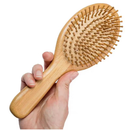 Escova Cabelo Madeira Antifrizz Cerdas 100% Bambu