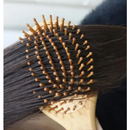 Escova Cabelo Madeira Antifrizz Cerdas 100% Bambu