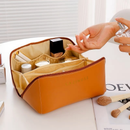  Bolsa Necessaire Feminino Cosmético De Couro PU De Grande Capacidade Em Alto Qualidade