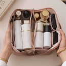  Bolsa Necessaire Feminino Cosmético De Couro PU De Grande Capacidade Em Alto Qualidade