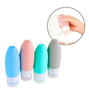 Kit Frascos de Silicone para Viagem| Porta Shampoo, Creme e Cosméticos Antivazamento
