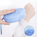 Bucha P/ Banho Silicone Macia Para Esfregar E Esfoliar a Pele Bucha Esfregão Saboneteira Escova Corporal Porta Sabonete