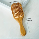 Escova De Cabelo De Bambu Natureza Antiestática De Madeira Couro Cabeludo Massagem Pente Almofada De Ar Ferramentas
