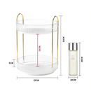 Organizador de Maquiagem Giratório – Suporte Multiuso 2/3 Andares p/ Cosméticos e Perfumes