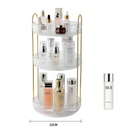 Organizador de Maquiagem Giratório – Suporte Multiuso 2/3 Andares p/ Cosméticos e Perfumes