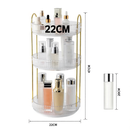Organizador de Maquiagem Giratório – Suporte Multiuso 2/3 Andares p/ Cosméticos e Perfumes